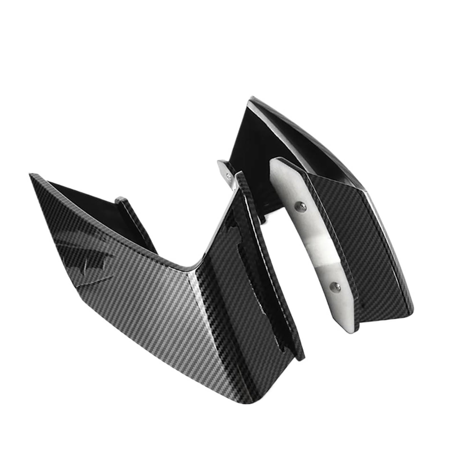 PPWIALL Motorrad Seitenspoiler Motorrad Winglet Wing Kit Spoiler Verkleidung Aerodynamische Winglets Abdeckung Für Kawasaki Für N-ja ZX4RR ZX-4R 2024 Spoiler Hinten Festen Flügel(1) von PPWIALL