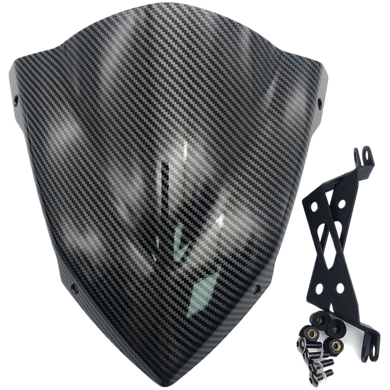 PPWIALL Motorrad Windabweiser Motorrad Sport Touring Frontscheibe Windschutzscheibe Visier Windabweiser Für Ya&ma&ha Für MT07 2014–2020 Für FZ-07 2018 2019 Windschutzscheibe(2014-2017-b2) von PPWIALL