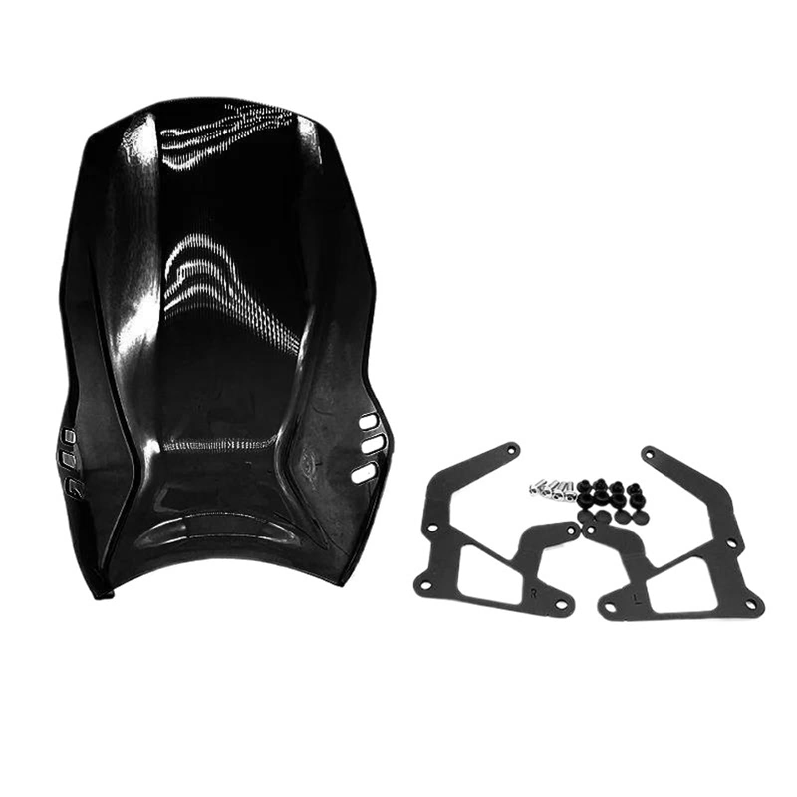 PPWIALL Motorrad Windabweiser Motorrad Windabweiser Schild Bildschirm Zubehör Windschutzscheibe Windschutz Für Ya&ma&ha Für XSR 900 2022-2024 Sport Touring Windschutzscheibe(Black) von PPWIALL