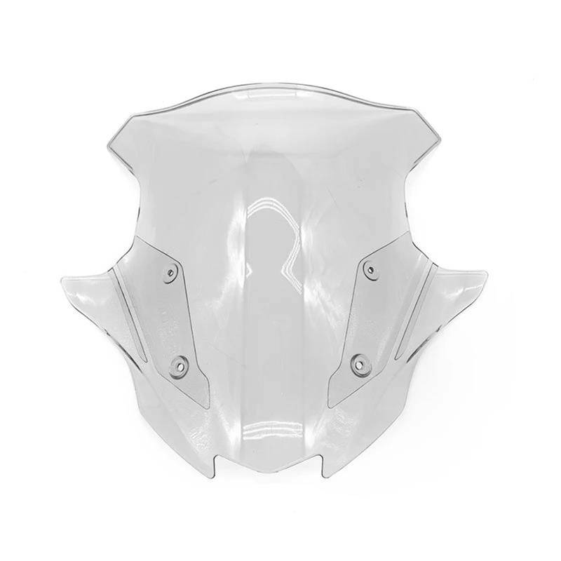 PPWIALL Motorrad Windschild Motorrad Windschutzscheibe Windabweiser Displayschutzfolie Frontverkleidung Zubehör Für Kawasaki Für V-Sys 650 2023–2024 Windschutzscheibe Motorrad(Clear) von PPWIALL