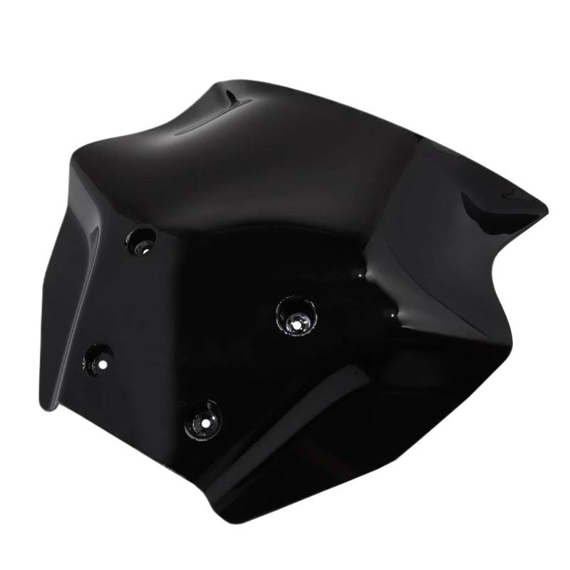 PPWIALL Motorrad Windschild Motorrad Windschutzscheibe Windabweiser Windschutzscheibe Verkleidung Zubehör Schwarz Grau Transparent Für MT-09 2024 Windschutzscheibe Motorrad(Black) von PPWIALL