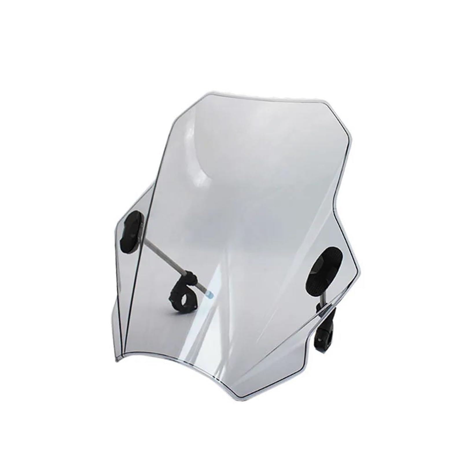 PPWIALL Motorrad Windschild Universal Motorrad Windschutzscheibe Windschutzscheibe Deckt Bildschirm Rauch Objektiv Motorräder Deflektor Für FZ1 FZ6 FZ8 XJ6 Windschutzscheibe Motorrad(Light Grey) von PPWIALL