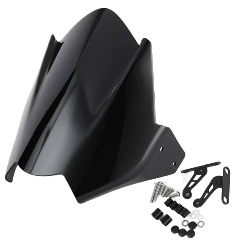 PPWIALL Motorrad Windschild Windschutzscheibe Motorrad Windschutzscheibe Windabweiser Für Tr&iumph Für Speed ​​Triple R RS S 765 2016 2017 2018 2019 2020 Windschutzscheibe Motorrad(Black) von PPWIALL