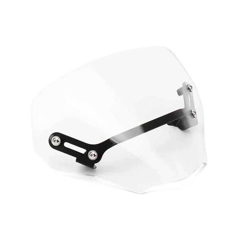 PPWIALL Motorrad Windschild Windschutzscheibe Windschutzscheibe Schild Mit Halterung Motorradzubehör 3 Farben Für CB750 Hornet 2023 Windschutzscheibe Motorrad(Transparent) von PPWIALL