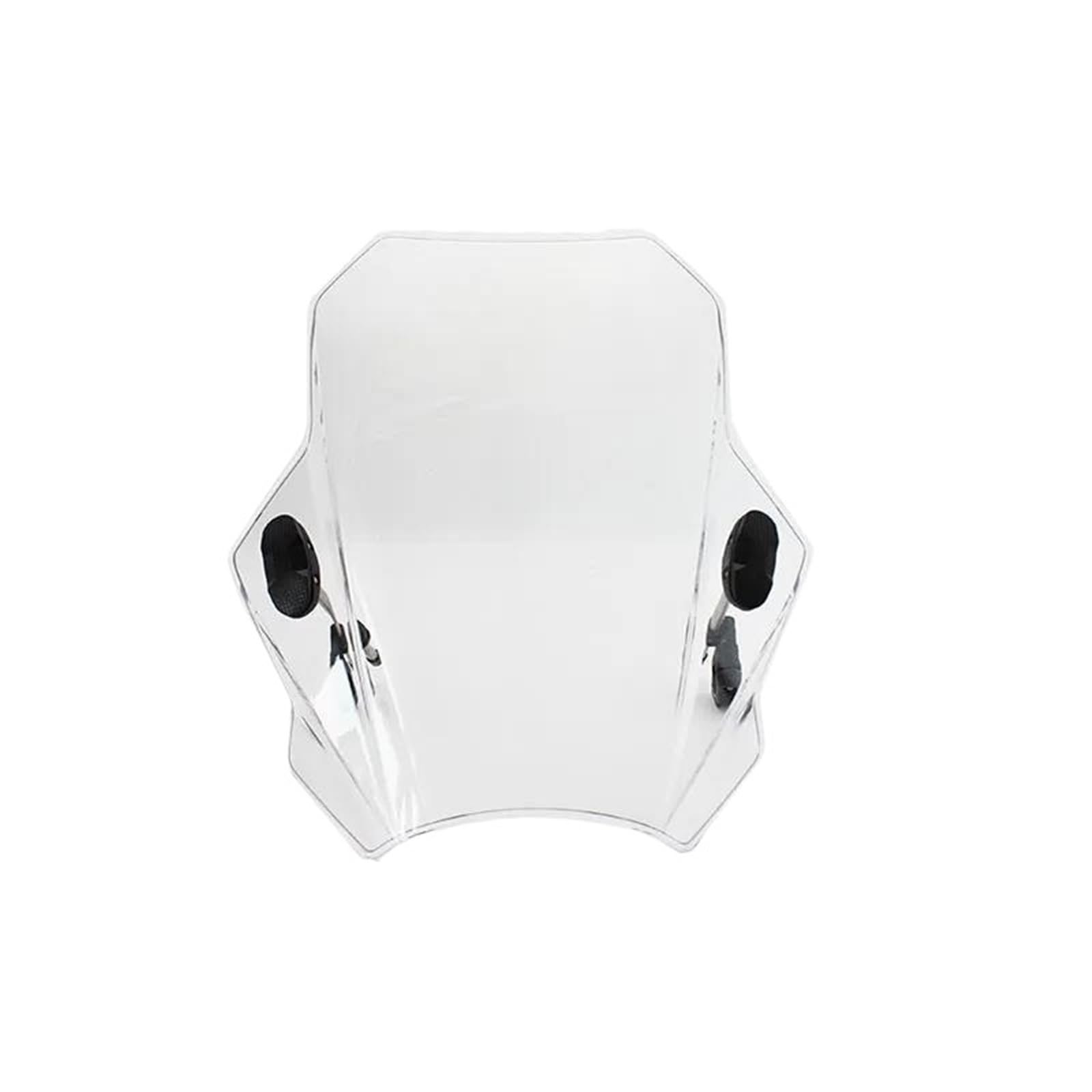 PPWIALL Motorrad Windschutzscheibe Motorrad Einstellbare Wind Bildschirm Windschutzscheibe Für MT-03 MT-07 MT-09 MT-10 FZ-10 FZ-09 FZ1N FZ6 Spoiler Deflektor(Transparent) von PPWIALL