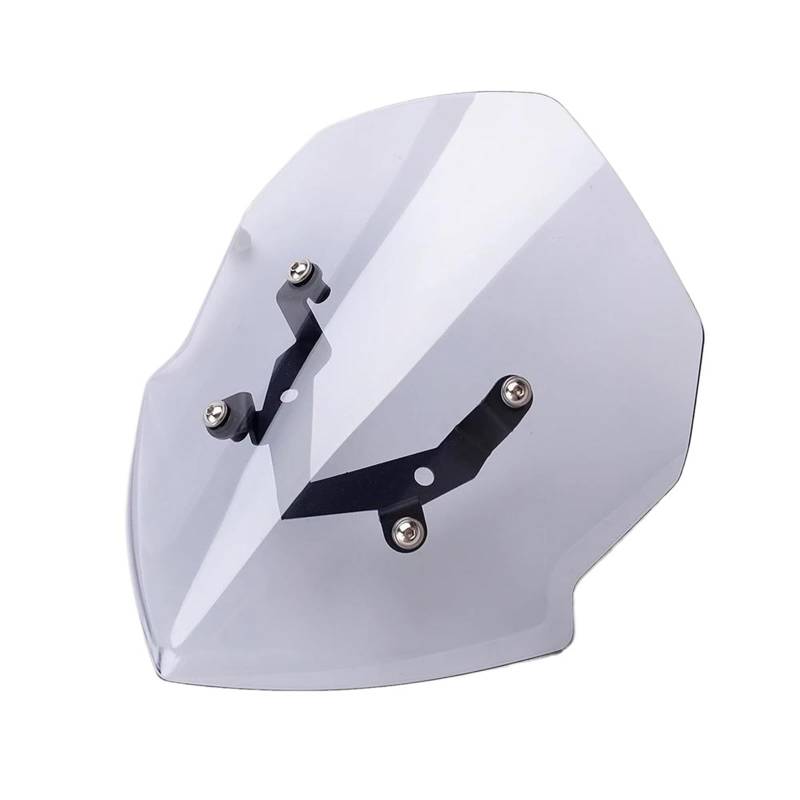 PPWIALL Motorrad Windschutzscheibe Motorrad Windschutz Windschutz Schild Bildschirm Visier Parabrisa Mit Halterung Für Kawasaki Für Z125 2019 2020 2021 Spoiler Deflektor(White) von PPWIALL