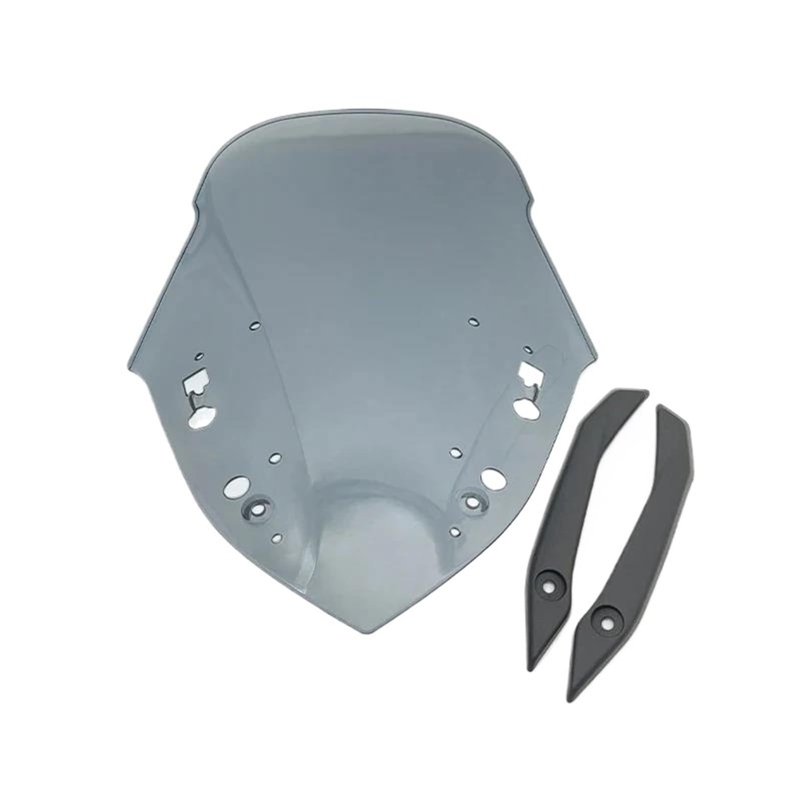 PPWIALL Motorrad Windschutzscheibe Motorrad Windschutz Windschutz Windabweiser Bildschirm Für Ya&ma&ha Für NMAX125 NMAX155 2021 2022 2023 2024 Spoiler Deflektor(Light Smoke) von PPWIALL