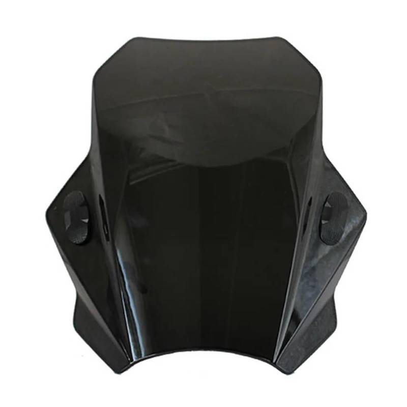 PPWIALL Motorrad Windschutzscheibe Motorrad Windschutzscheibe Deckt Bildschirm Rauch Objektiv Motorräder Deflektor Universal Für Kawasaki Für Z650 Z800 Z900 Z1000 Spoiler Deflektor(Black) von PPWIALL