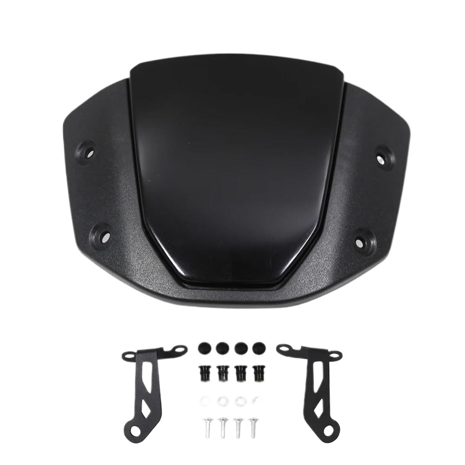 PPWIALL Motorrad Windschutzscheibe Motorrad Windschutzscheibe Zubehör Windschutzscheibe Verkleidung ABS Wind Schild Deflektor Für CB650R 2024 2025 Spoiler Deflektor(Black) von PPWIALL