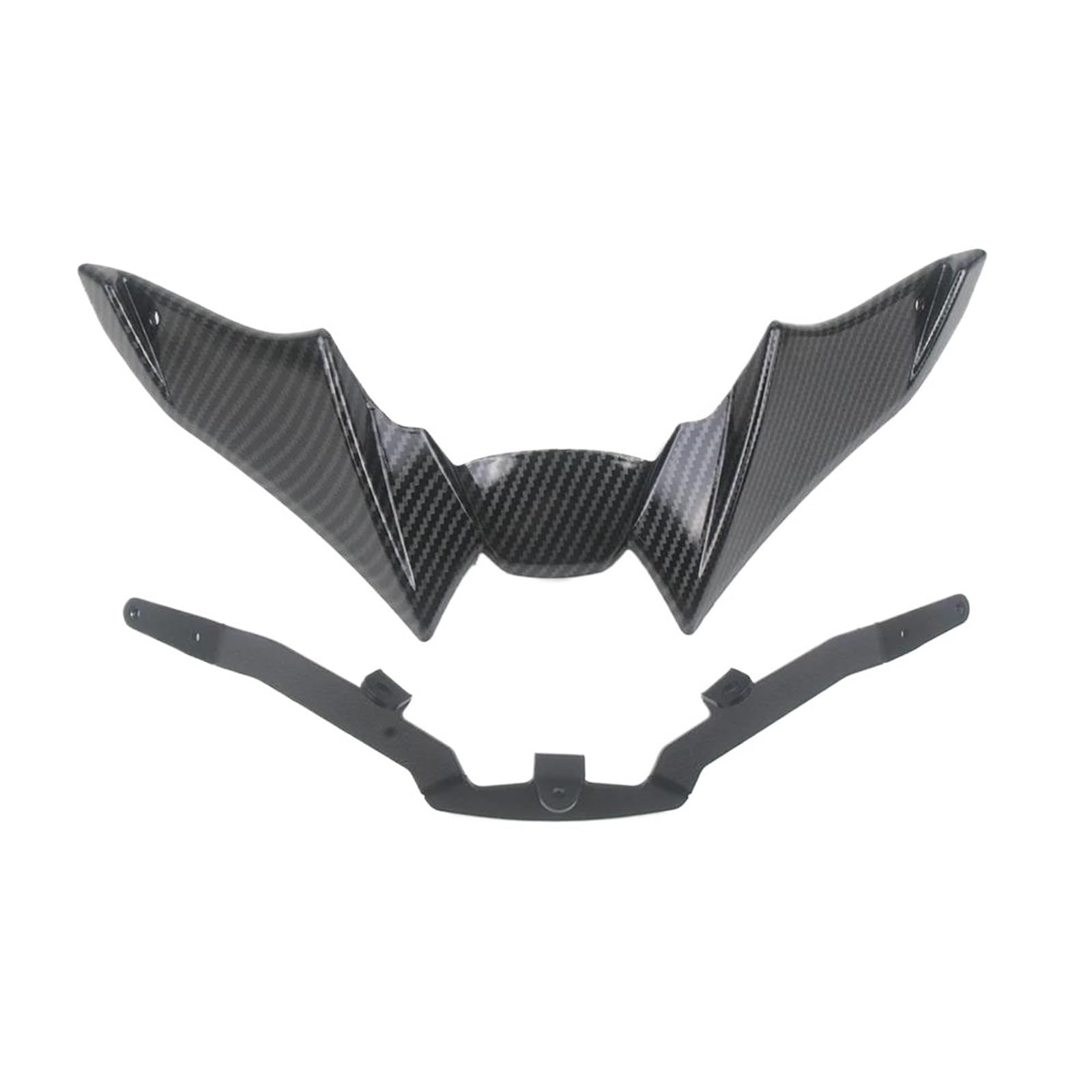 PPWIALL Motorrad Winglet Abdeckung Passend Für YA&MA&HA Für MT-09 2021 2022 2023 Motorrad Nackter Frontspoiler Winglet Aerodynamischer Wing Kit Spoiler Aerodynamischer FlüGel Kit(3) von PPWIALL