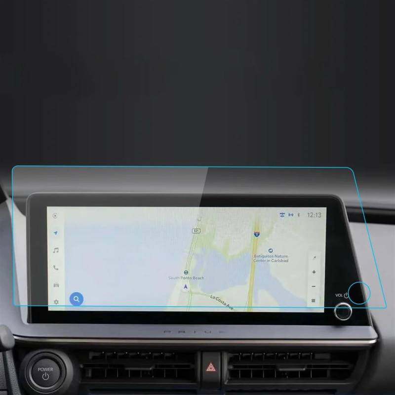 PQAIECXD Navigation Schutzfolie Kompatibel Mit Toyota Für Prius 2023 Auto-GPS-Navigation Displayschutzfolie Aus Gehärtetem Glas Für Die Fahrzeuginnenausstattung(23 Prius Blue) von PQAIECXD