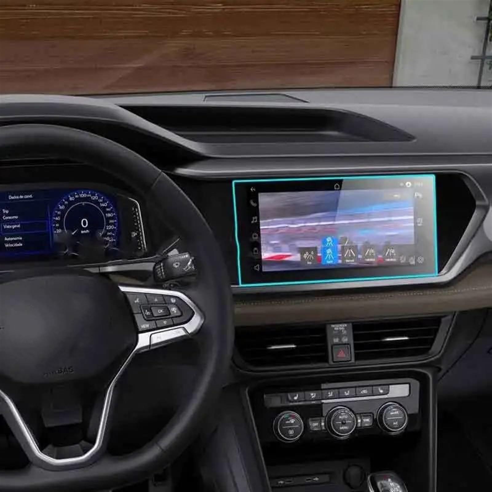 PQAIECXD Navigation Schutzfolie Kompatibel Mit VW Für Taos Für T-Cross 2022 10,1 Zoll Auto-GPS-Navigation Displayschutzfolie Aus Gehärtetem Glas Innenzubehör von PQAIECXD