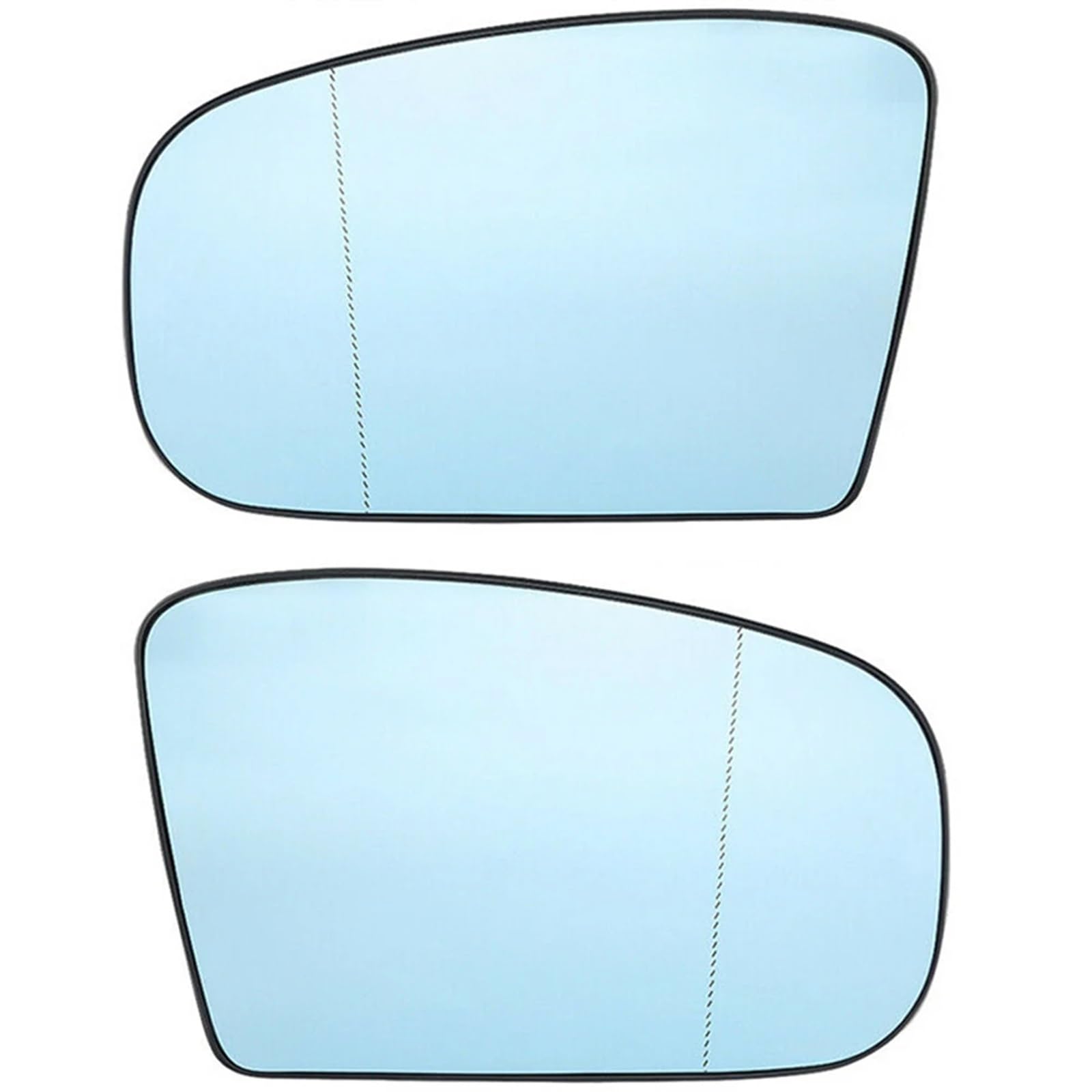 Flügelspiegelglas Kompatibel Mit Mercedes Für Benz Für S-Klasse W220 1998 1999 2000 2001 2002 Links Rechts Beheizter Seitenspiegelglas-Rückspiegel Blaue Linse(1 pair) von PQAWSFR