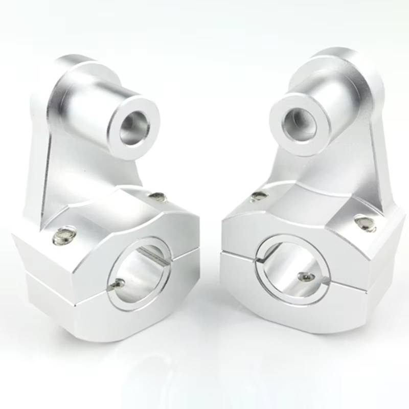 PQAWSFR Lenkererhöhungsklemme Für CB1300 1998–2019 7/8 Zoll 22 Mm Motorrad Lenker Montageklemmen Steigleitungen Lenker Riser Klemmen Motorrad Lenker Riser Adapter Zubehör(Silver) von PQAWSFR