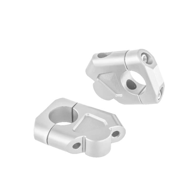 PQAWSFR Lenkererhöhungsklemme Für R1250GS Für Adventure 2018 2019 2020 2021 Motorrad Lenker Riser Montieren Klemme Raiser Adapter Motorrad Lenker Montieren Klemme Heber(Silver) von PQAWSFR