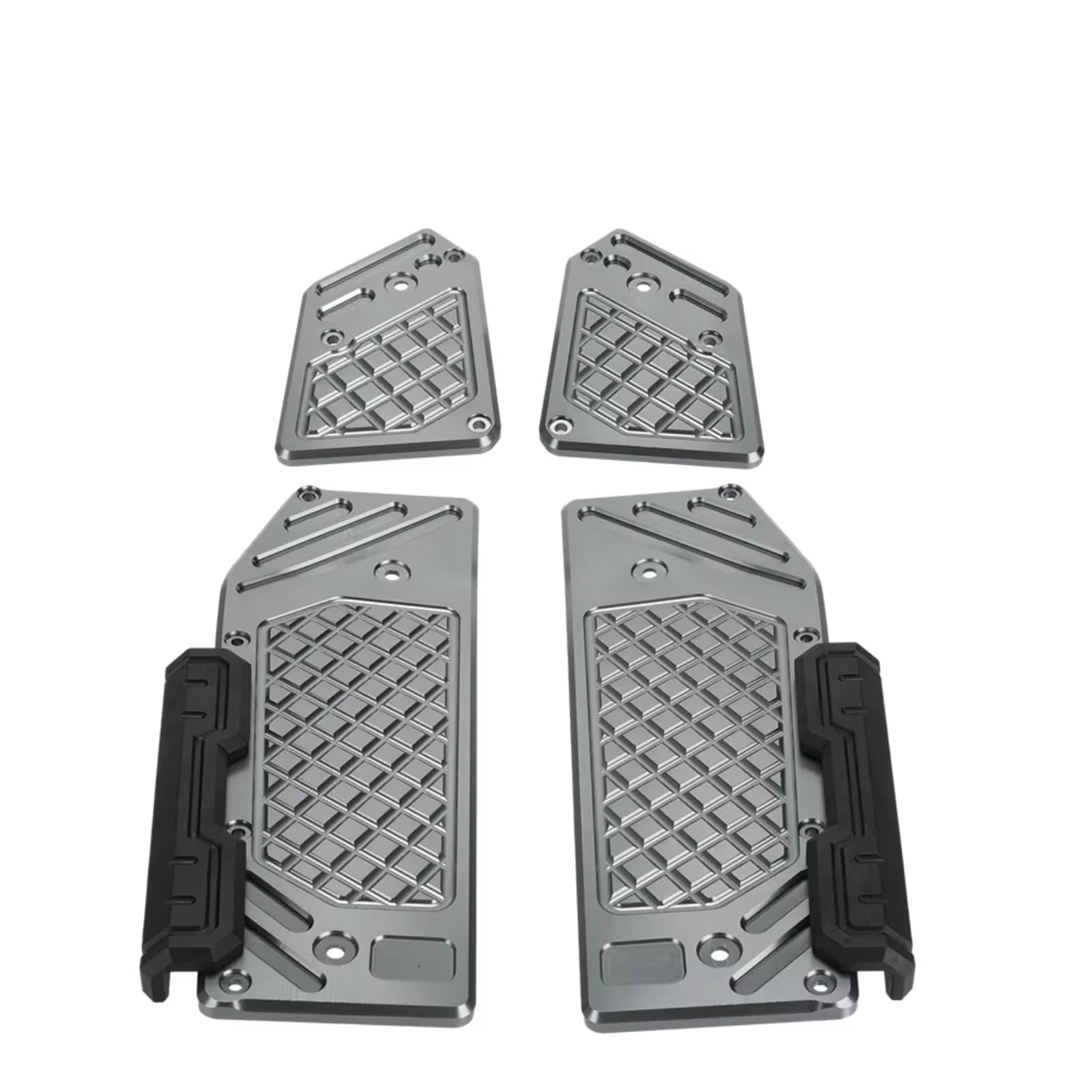 PQAWSFR Motorrad Fußrasten Für ADV350 2020 2021 2022 2023 Motorrad Vorne Hinten Fußstütze Pedale Pad Motorrad Pedal Vergrößerer Und Extender Motorrad Fußstütze Zubehör(Gray) von PQAWSFR