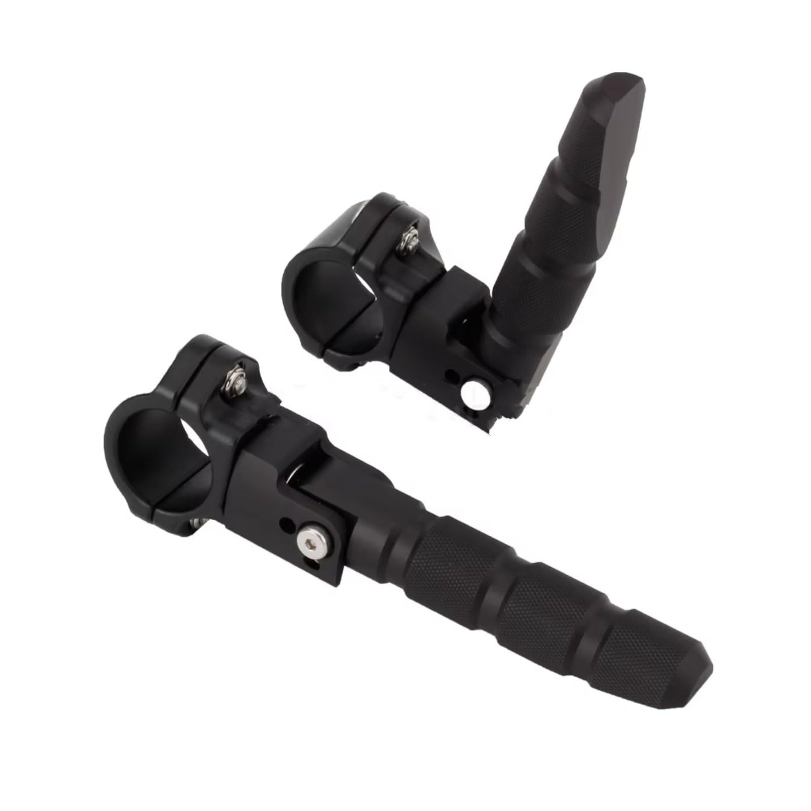 PQAWSFR Motorrad Fußrasten Kompatibel Mit Aprilia Für Shiver 750 900 All Für RSV4 Universal-Motorrad-Fußstütze Drehbare Fußrasten Verstellbare Motorrad-Fußstütze(Black) von PQAWSFR