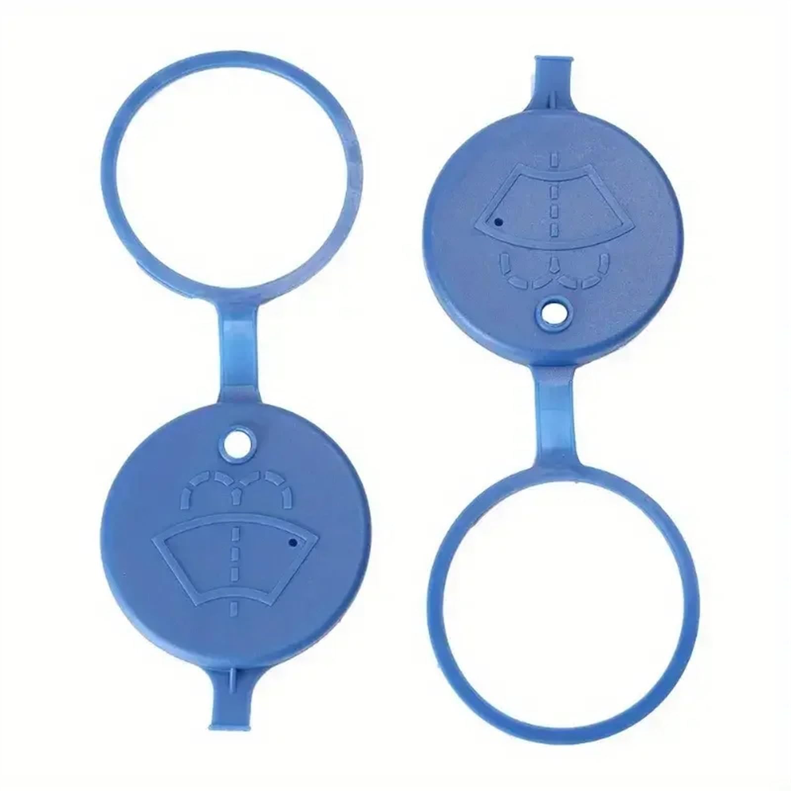 PQAWSFR Scheibenwaschflasche Kappe Kompatibel Mit Peugeot Für 307 Für 408 Auto-Scheibenwischer-Waschflüssigkeitsbehälterdeckel Auto-Scheibenwaschflaschendeckel Autozubehör(Blue 2pcs) von PQAWSFR