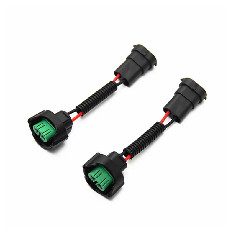 PQMIERA 2Pcs LED Männlich Weiblich Kabelbaum Sockel H11 H8 H9 Verdrahtung Scheinwerfer Verlängerung Buchse Auto Nebel Licht DRL Scheinwerfer Zubehör von PQMIERA