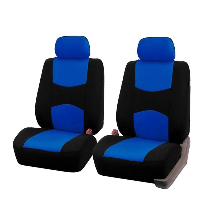 PQMIERA Autositzbezug, belüfteter Stoff, schützt den Sitz, universelles beiges Innenzubehör, geeignet for 1/2/5/7 Sitze(2 Seats-Blue) von PQMIERA