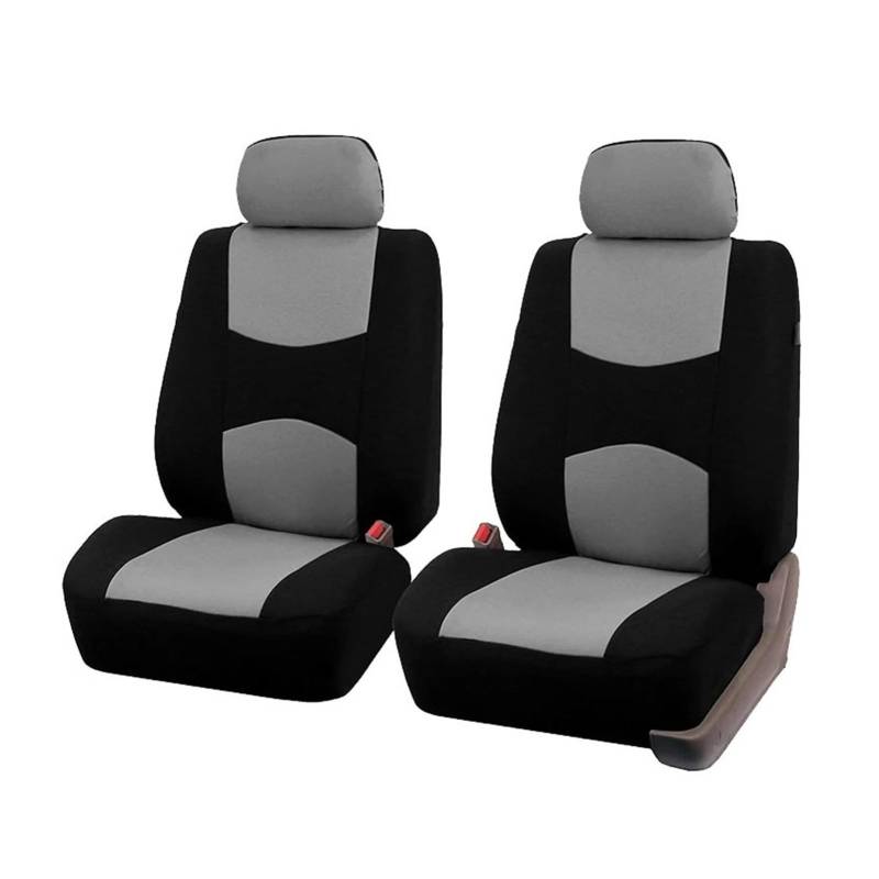 PQMIERA Autositzbezug, belüfteter Stoff, schützt den Sitz, universelles beiges Innenzubehör, geeignet for 1/2/5/7 Sitze(2 Seats-Grey) von PQMIERA