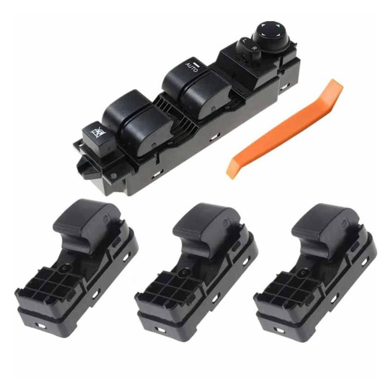 PQMIERA Vorne Links Fahrer Auto Elektrische Power Master Fensterheber Steuerschalter Taste Kompatibel mit 3 2010-2013 BBM266350B BBM266370(A set) von PQMIERA