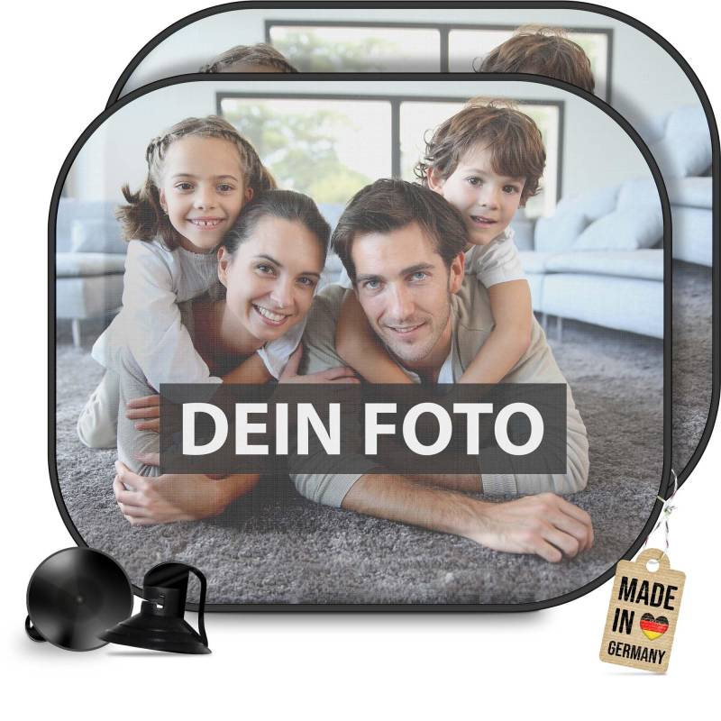 PR Print Royal Personalisierter Auto Sonnenschutz - mit Foto selbst gestalten - Sonnenblende fürs Auto, Personalisierte Geschenke, Kinder, Baby | Fotogeschenk, 2er-Set von PR Print Royal