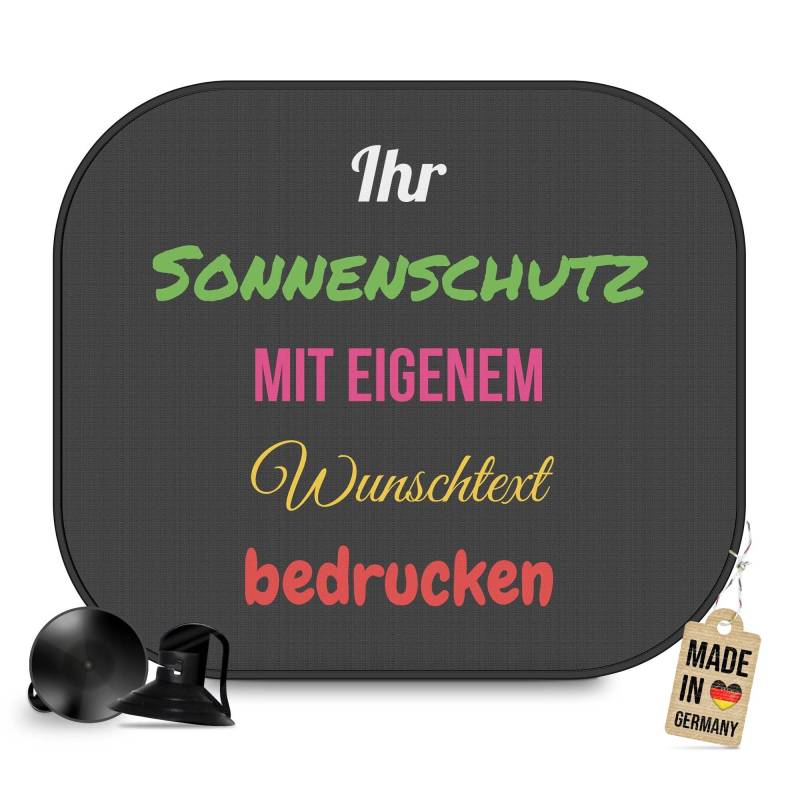 PR Print Royal Personalisierter Auto Sonnenschutz - mit Name oder Text selbst gestalten - Sonnenblende fürs Auto, Personalisierte Geschenke, Kinder, Baby | Fotogeschenk, Einzeln von PR Print Royal