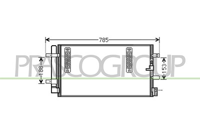 Prasco Kondensator, Klimaanlage [Hersteller-Nr. AD024C001] für Audi von PRASCO
