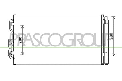 Prasco Kondensator, Klimaanlage [Hersteller-Nr. BM028C001] für BMW von PRASCO