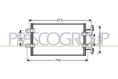 Prasco Kondensator, Klimaanlage [Hersteller-Nr. DS952C002] für Nissan, Opel, Renault von PRASCO