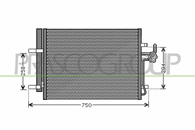 Prasco Kondensator, Klimaanlage [Hersteller-Nr. FD110C002] für Ford von PRASCO