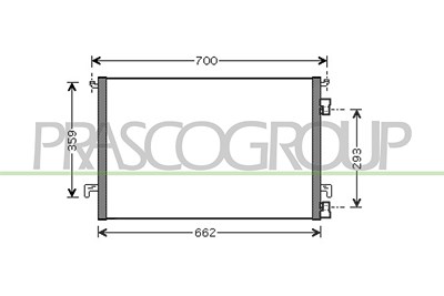 Prasco Kondensator, Klimaanlage [Hersteller-Nr. OP056C002] für Opel von PRASCO