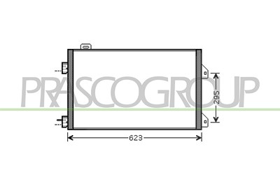 Prasco Kondensator, Klimaanlage [Hersteller-Nr. RN322C003] für Renault von PRASCO