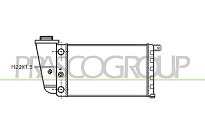 Prasco Kühler, Motorkühlung [Hersteller-Nr. AB017R002] für Autobianchi, Fiat, Lancia von PRASCO