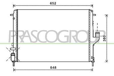 Prasco Kühler, Motorkühlung [Hersteller-Nr. DA220R006] für Dacia, Renault von PRASCO