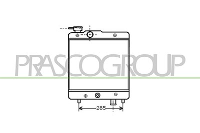 Prasco Kühler, Motorkühlung [Hersteller-Nr. FT119R001] für Fiat von PRASCO