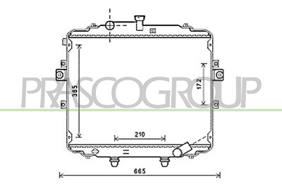 Prasco Kühler, Motorkühlung [Hersteller-Nr. HN920R005] für Hyundai von PRASCO