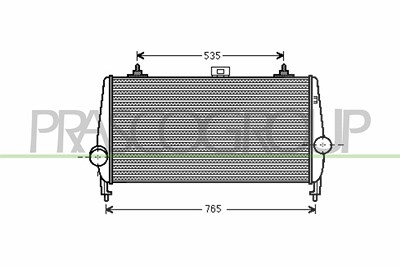 Prasco Ladeluftkühler [Hersteller-Nr. CI522N002] für Citroën, Peugeot von PRASCO