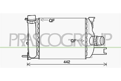 Prasco Ladeluftkühler [Hersteller-Nr. DA226N001] für Dacia, Renault von PRASCO