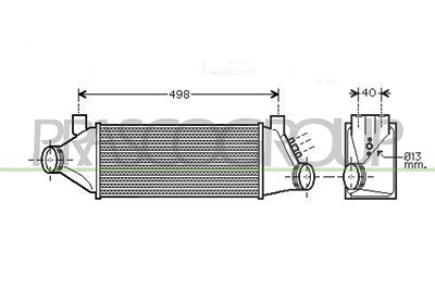 Prasco Ladeluftkühler [Hersteller-Nr. FD910N003] für Ford von PRASCO