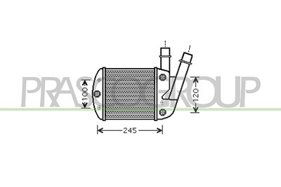 Prasco Ladeluftkühler [Hersteller-Nr. FT122N001] für Fiat von PRASCO