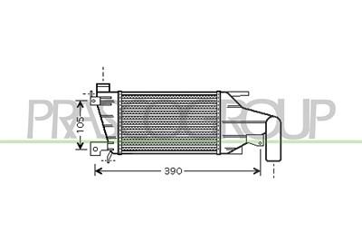 Prasco Ladeluftkühler [Hersteller-Nr. OP410N004] für Opel von PRASCO