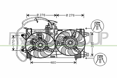 Prasco Lüfter, Motorkühlung [Hersteller-Nr. FT133F003] für Fiat von PRASCO