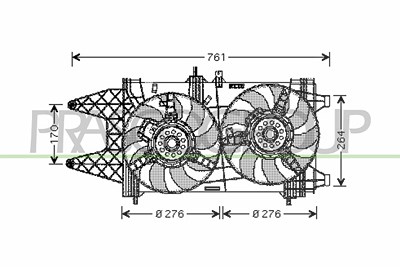 Prasco Lüfter, Motorkühlung [Hersteller-Nr. FT133F006] für Fiat von PRASCO