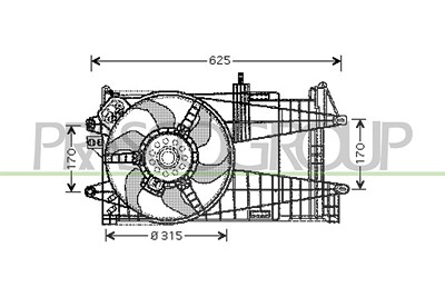 Prasco Lüfter, Motorkühlung [Hersteller-Nr. FT133F007] für Fiat, Lancia von PRASCO