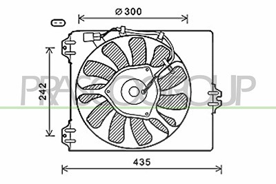 Prasco Lüfter, Motorkühlung [Hersteller-Nr. FT360F002] für Fiat, Suzuki von PRASCO