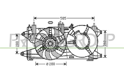Prasco Lüfter, Motorkühlung [Hersteller-Nr. FT909F007] für Fiat von PRASCO