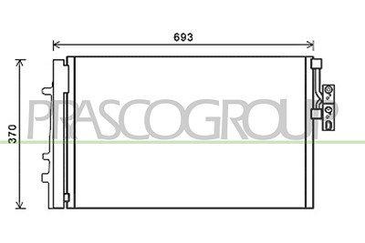 Prasco Kondensator, Klimaanlage [Hersteller-Nr. BM804C003] für BMW von PRASCO