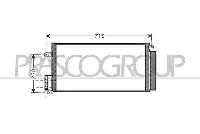 Prasco Kondensator, Klimaanlage [Hersteller-Nr. FT137C001] für Abarth, Alfa Romeo, Fiat, Lancia, Opel von PRASCO